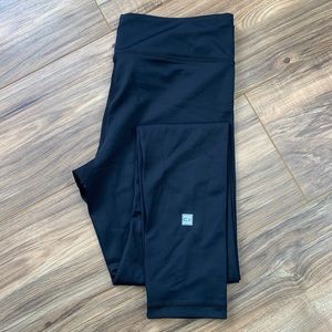 Carbon38 high rise full length black leggings, L. Never worn